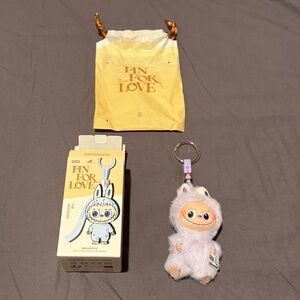 POP MART Labubu Pin for Love Series Letter E